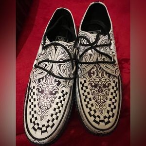 T.U.K. CREEPER TATTOOED DROOPY X T.U.K. VIVA MONDO D-RING INTERLACE SIZE: US 10